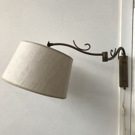 Wandlamp met linnen kap (dezaak)