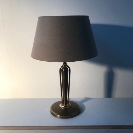 Regency tafellamp brons/messing