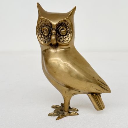 Koperen uil handgmaakt