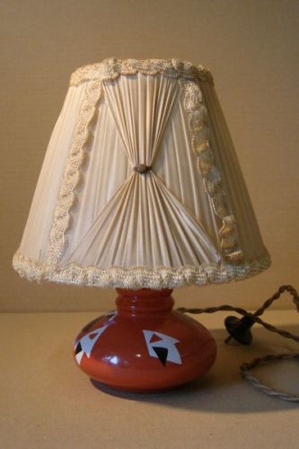 Zeldzaam porseleinen schemerlampje 