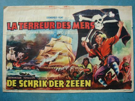 Film poster "De Schrik Der Zeeën"