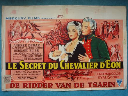 Film poster "Le secret du Chevalier d'Éon"