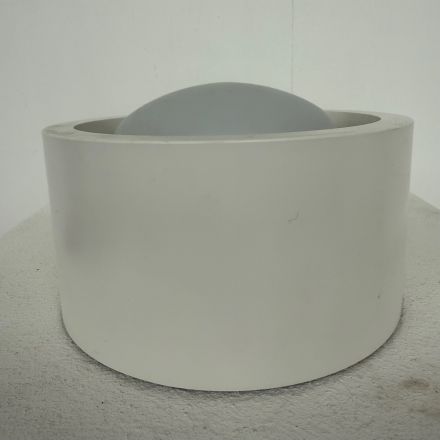Plafond/wandlamp wit bakeliet jaren 70