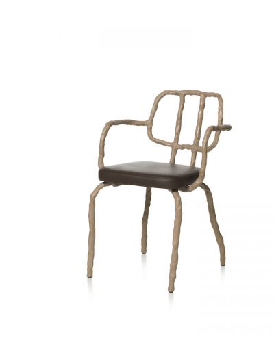 Plain Clay Dining Chair with Arm