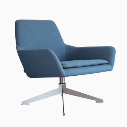 Floyd fauteuil RVS onderstel