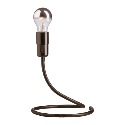 Bureaulamp Lightworm van Tecnolumen, zwart of nikkel