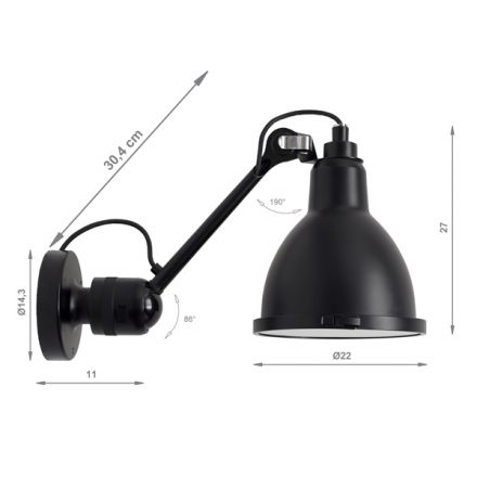 Lampe Gras buitenlamp No 304XL OUTDOOR