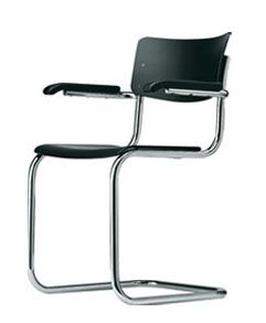 Thonet stoel S43F deep black