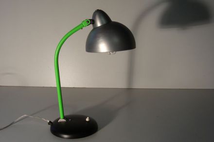 Bureaulamp zwart met groen gespoten