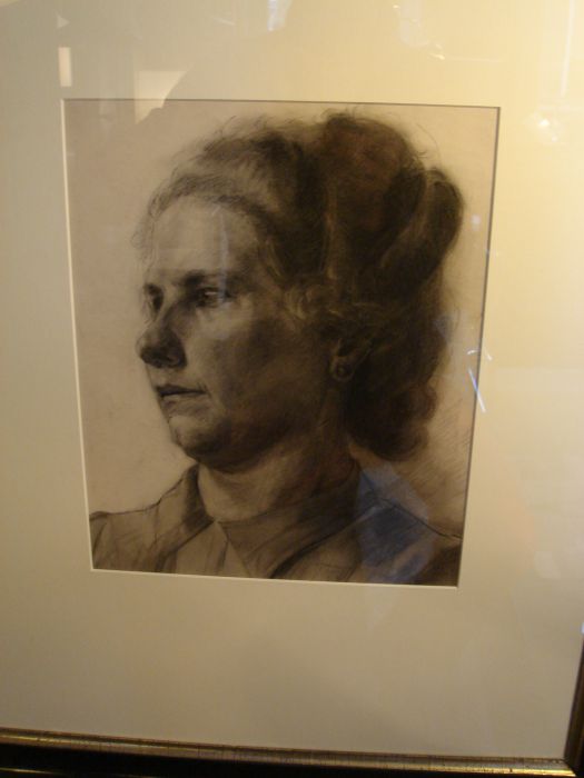 Anton Pieck portret van zijn  moeder 