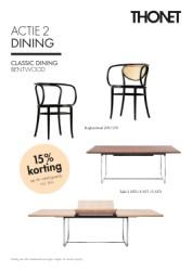 Actie Thonet Dining 1 juli t/ m 15 oktober 2022