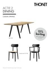 Actie Thonet Dining 1 juli t/ m 15 oktober 2022